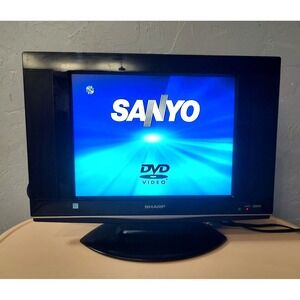 Sharp Liquid Crystal TV LC-15AV7U‎ 15" Black Tested Retro Gaming Stand No Remote